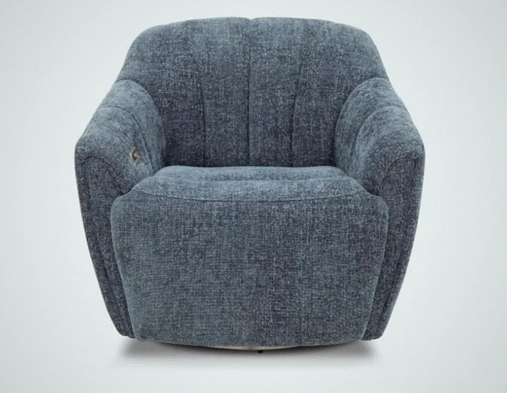 BarcaLounger Millie Power Recliner-Maze-Denim