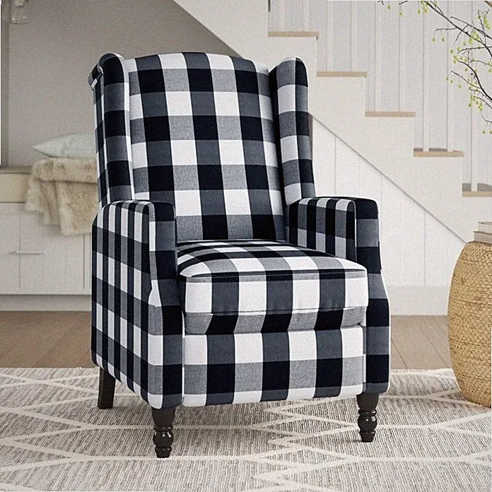 Plaid Accent Recliners