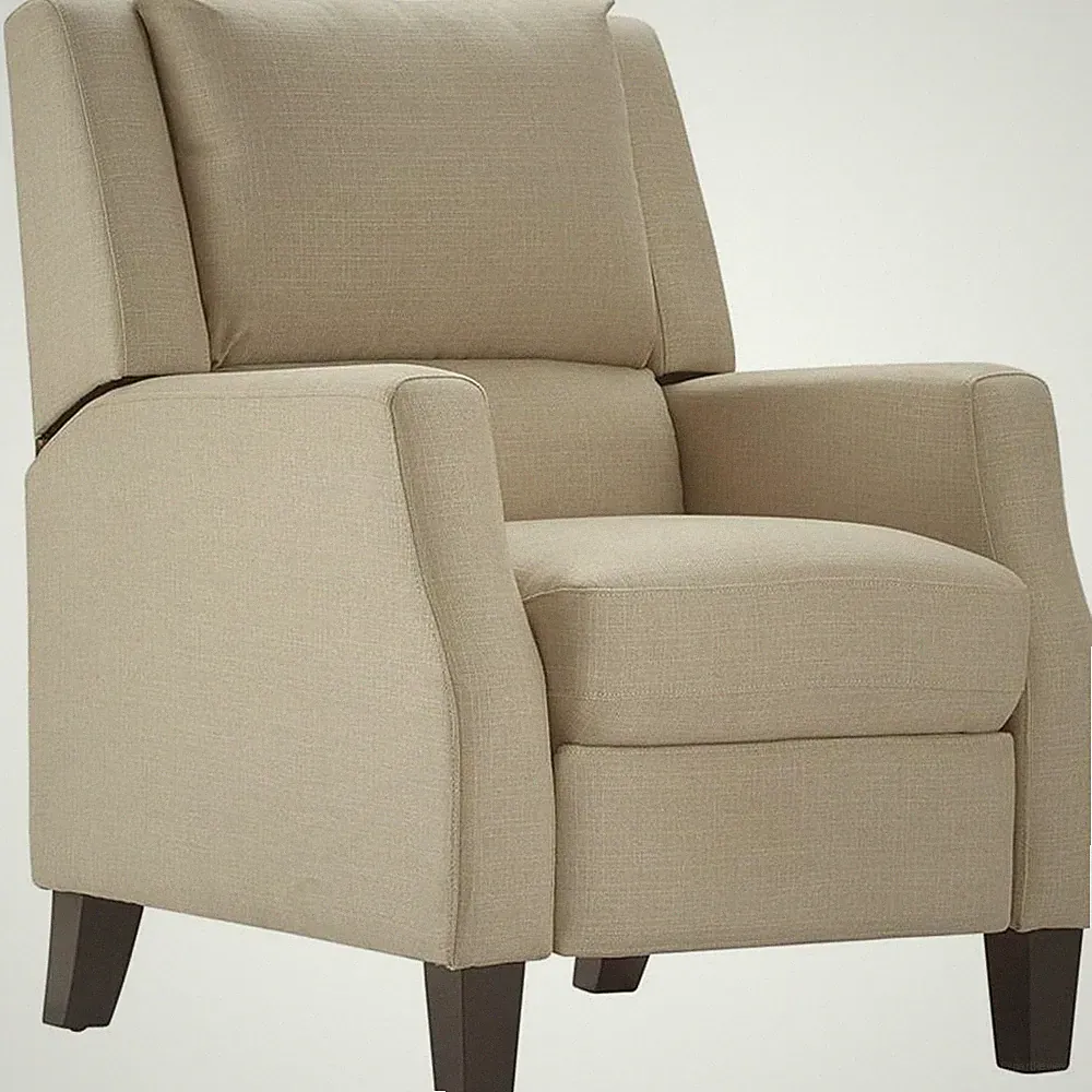 ClickDecor Bristol Push Back Recliner Chair Sand