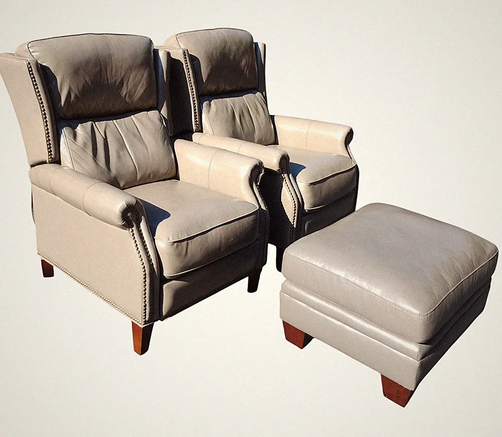 Fluted Leg Accent Recliners
