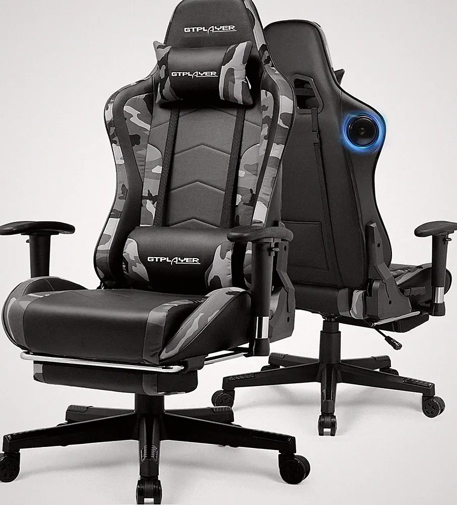 Ging Chair, Ger Chair with Bluetooth and Adjustable Barest