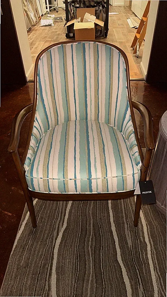 Palecek Woodland Veneer Coastal Lounge Chair