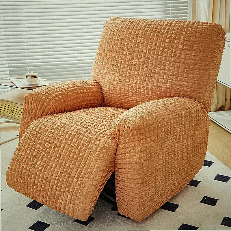 Seersucker Plaid Recliner Chair Covers Armchair Cover Single Sofa Protector