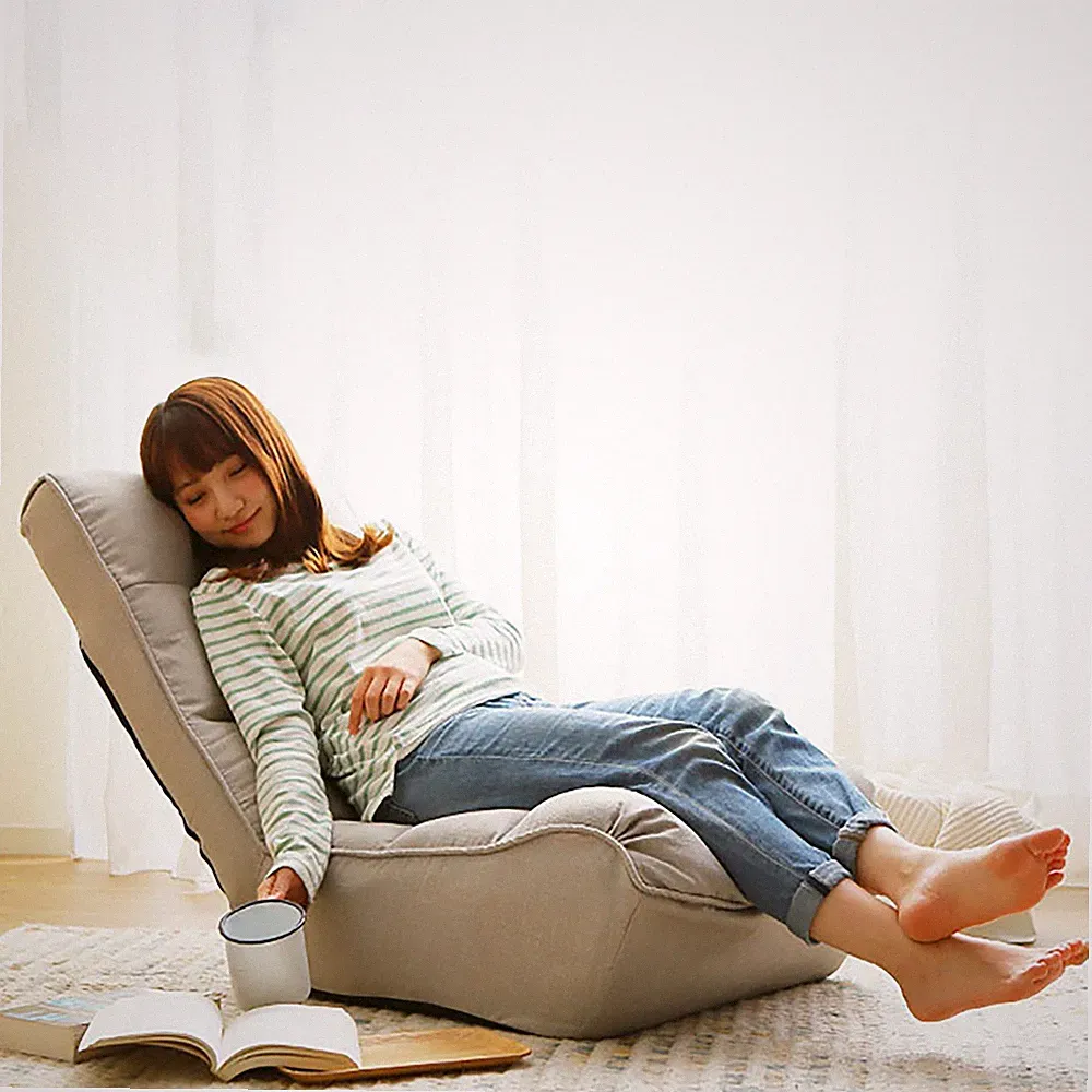 Single sofa reclining chair Japanese chair lazy sofa tatami balcony reclining c